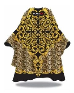 Black Ice Baroque Leopard Barber Cape BVE009BAR