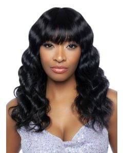 Trill Barrel Wave Full Bang 22" Human Hair Full Wig