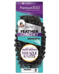 Sensationnel Premium Too Human Hair Bohemian Feather Crochet