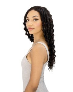 Lux Deep Wave Human Hair 13x6 Wig 28" By Brio.