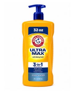 Arm & Hammer Cool Water Ultra Max With Baking Soda 3-In-1 Clear Formula 32 oz