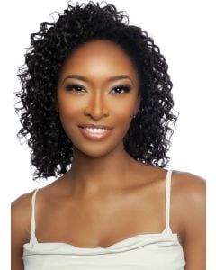 Trill Versatile Human Hair Deep Wave Entirely Glueless Half Wig 14"