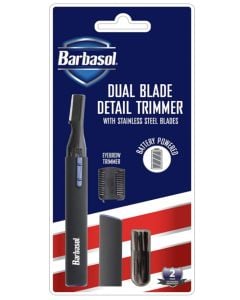 BARBASOL Dual Blade Detail Pen Trimmer CBT1-3008-BLK