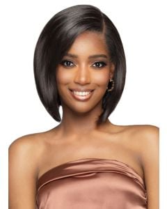 Bobbi Boss Bone Straight Human Hair 12" Glueless Lace Wig FLH003