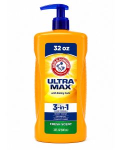 Arm & Hammer Fresh Scent Ultra Max With Baking Soda 3-In-1 Clear Formula 32 oz