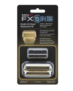 BabylissPro FXONE Double-Foil Shaver Replacement Kit Gold FX79RF2G