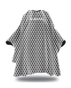 Black Ice Geomatrix Barber Cape BVE009GEO