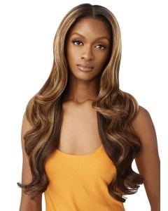 Outre Human Hair Glam Waves Air Tied Glueless Lace Wig 28"
