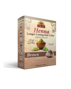 Okay Henna Longer-Lasting Hair Color Brown 2 oz