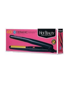 HOT BEAUTY Professional Ceramic Flat Iron 1/2" Anti-Frizz Extreme Smooth Ceramic Technology HFI050