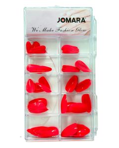 Jomara Dark Pink Almond  Full Cover Nail Tip  JMR-80749