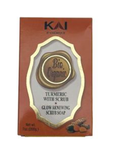 KAI Bio Organic Turmeric With Scrub Glow Renewing Scrub Soap (7OZ)