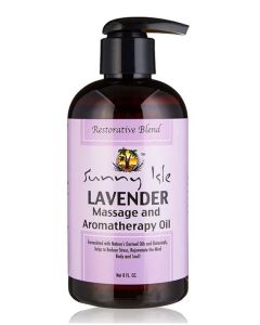 Sunny Isle Lavender Massage and Aromatherapy Oil 8 oz
