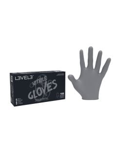 Level 3 Nitrile Gloves Liquid Metal  (Medium)