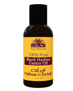 Okay 100% Pure Black Haitian Castor Oil of Palma Christi 4 oz