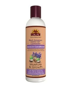 Okay Black Jamaican Castor Oil Lavender Leave-In Conditioner 8 oz
