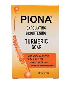 Piona Exfoliating Brightening Turmeric Soap 7 oz