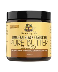 Sunny Isle Coconut Jamaican Back Castor Oil Pure Butter 4 oz