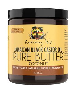 Sunny Isle Coconut Jamaican Back Castor Oil Pure Butter 8 oz