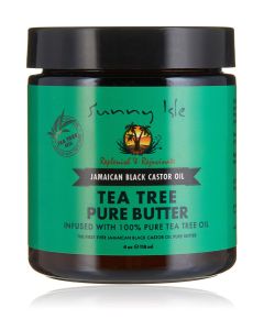 Sunny Isle Tea Tree Jamaican Black Castor Oil Pure Butter 4 oz