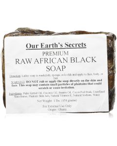Raw African Black Soap