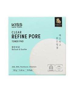 Kiss New York Clear Refine Pore Toner Pad -70 Pads