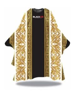 Black Ice Renaissance Barber Cape BVE009REN