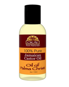 Okay 100% Pure Jamaican Castor Oil of Palma Christi 4 oz
