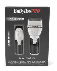 BabylissPro CoreFX Professional Performance Trimmer & Double Foil Shaver FXCLCPK2