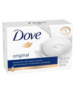 Dove Original Beauty Bar With Deep Moisture 1/4 Moisturizing Cream 3.17oz