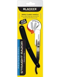 Black Ice Black Straight Razor BIR002BLA
