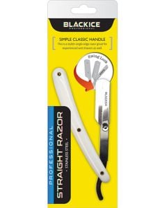 Black Ice White Straight Razor BIR002