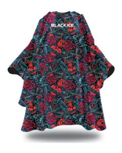 Black Ice Tattooizm Barber Cape BVE009TAT
