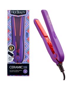 HOT BEAUTY 1/2" Ceramic Mini Flat Iron Violet HFIM050NV
