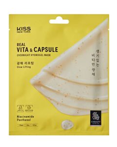 Kiss new York Real Vita & Capsule Overnight Hydrogel Mask- 1 Sheet