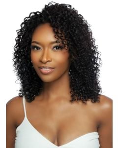 Trill Versatile Human Hair Water Wave Entirley Glueless Half Wig 18"