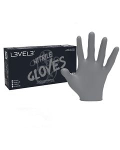 LEVEL 3 Liquid Metal Nitrile Gloves 100 X-Large
