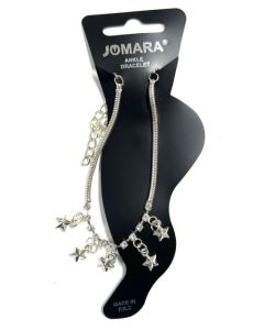 Ankle Bracelet-Silver by JOMARA