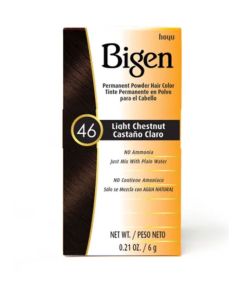 light chestnut (46) permanent powder hair color by bigen