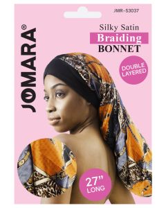 Silky Satin Braiding Bonnet Design by Jomara JMR-53037