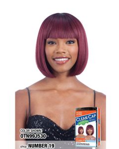 Number 19 Synthetic Clean Cap Wig By Model Model