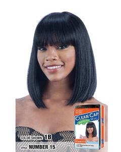 Number 15 Synthetic Clean Cap Wig By Model Model