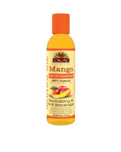 mango hot oil treatment revitalizing & anti breakage by okay (6oz)