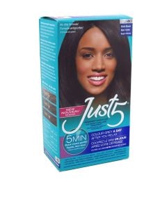RICH BLACK PERMANENT HAIR COLOR BY JUST 5