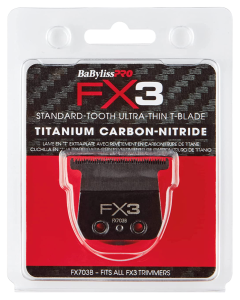 Titanium Carbon-Nitride Standard-tooth Ultra Thin Replacement T-Blade BabylissPro FX703B