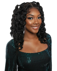 HD Braided Lace Full Lace Synthetic Wig Zulu Bantu Knots by Red Carpet RCFB201