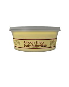 african shea body butter jar yellow by okay (8oz)