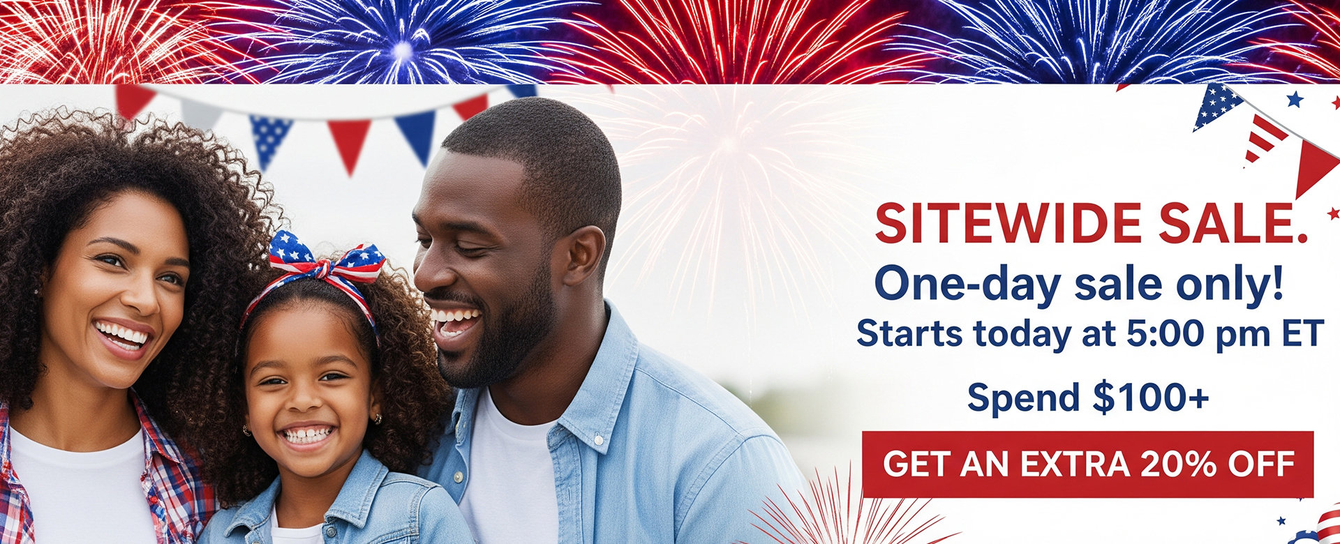 Sitewide Sale 20% off Order $100+