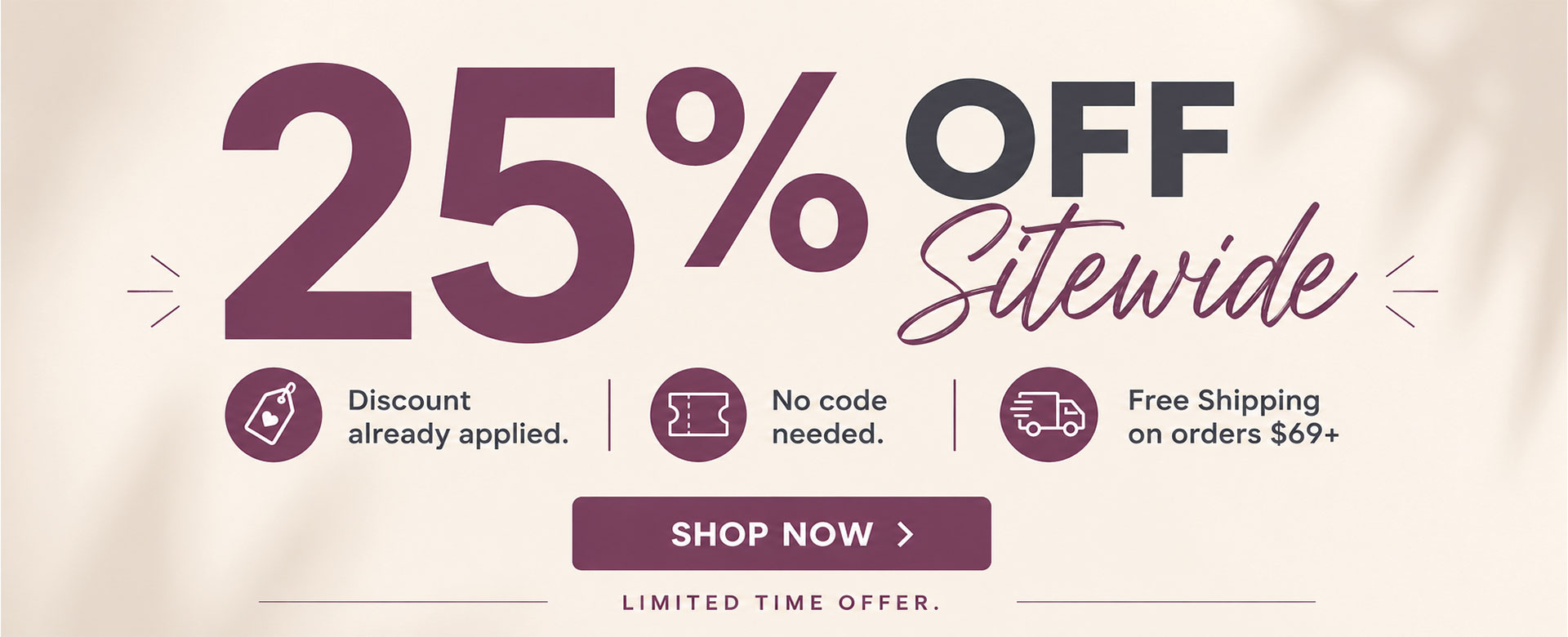Best Seller 25% off Sitewide