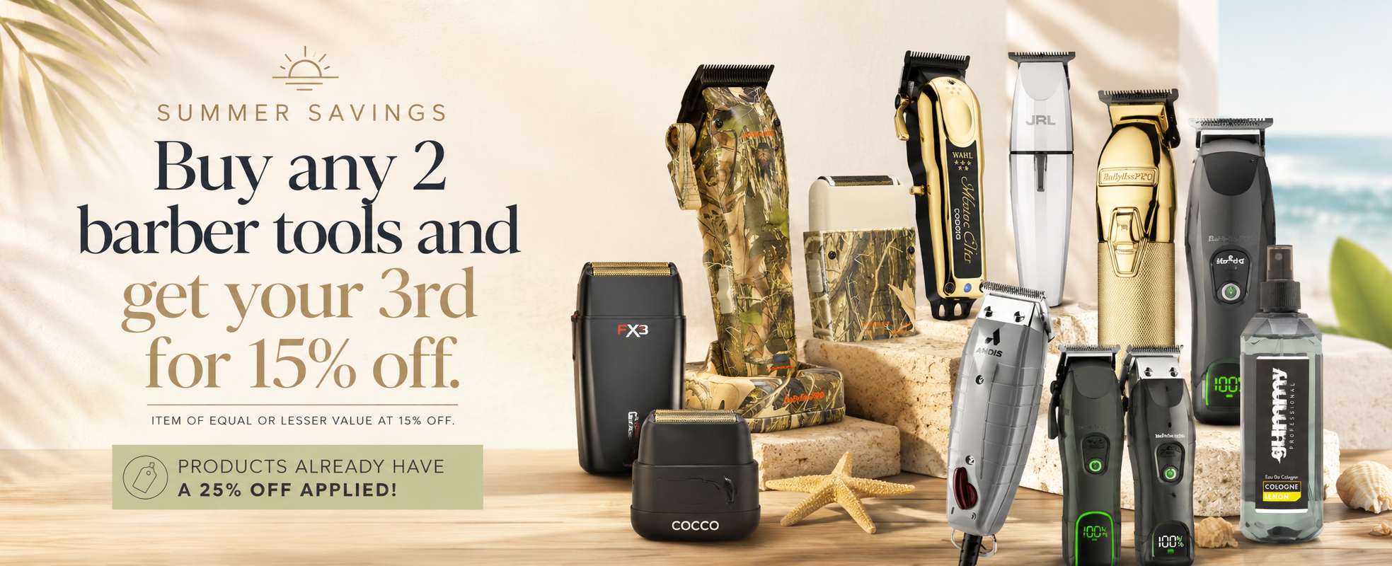 Barber Supplies Tools 15% off on 3rd item